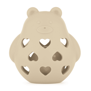 PETITE&MARS Hračka silikonová s chrastítkem bear basil desert sand 0m+ obraz