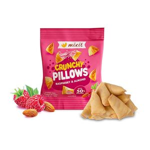 MIXIT Křupavé polštářky malina a mandle 30 g obraz