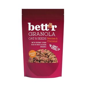 BETT'R Granola s ovocem a kokosem bezlepková BIO 300 g obraz