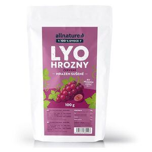 ALLNATURE Hroznové víno červené sušené mrazem 100 g obraz