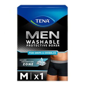 TENA Men Protective washable černé inkontinenční boxerky M 1 kus obraz