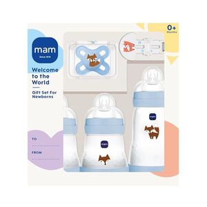 MAM Welcome to the world dárkový kojenecký set modrý 5 kusů obraz
