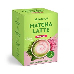 ALLNATURE Matcha latte jahoda 10 sáčků obraz