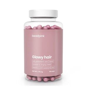 GYMBEAM Glowy hair beastpink 90 kapslí obraz