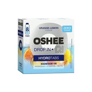 OSHEE Drop in hydro tabs zero magnezium+B6 pomeranč a citrón 8 tablet obraz