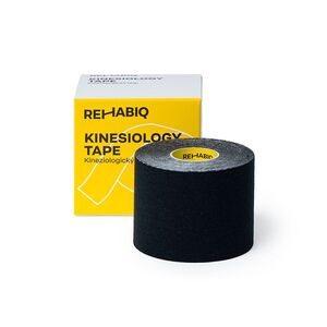 REHABIQ Kinesiology tape tejpovací páska černá 5 cm x 5 m obraz