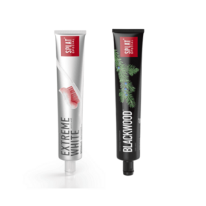 SPLAT Duo sada Special Extreme White a Blackwood zubní pasty 2x75 ml obraz