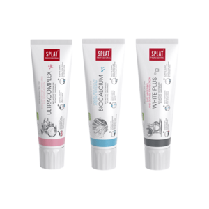 SPLAT Trio sada Professional Ultracomplex, Biocalcium, White Plus zubní pasty 3x100 ml obraz