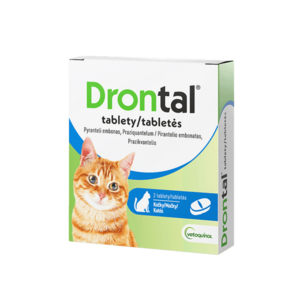 DRONTAL Odčervovací tablety pro kočky 2 tablety obraz