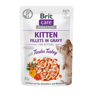 BRIT Care cat kitten fillets with turkey kapsička pro koťata 85 g obraz
