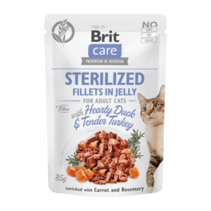 BRIT Care cat fillets with duck & turkey kapsička pro kočky 85 g obraz