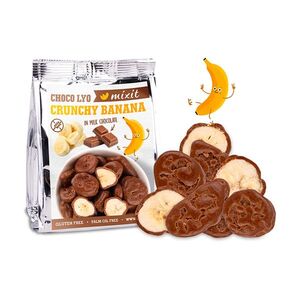 MIXIT Křupavé banánky v čokoládě do kapsy 70 g obraz