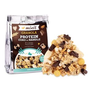MIXIT Proteinová granola z pece čokoláda a mandle do kapsy 70 g obraz