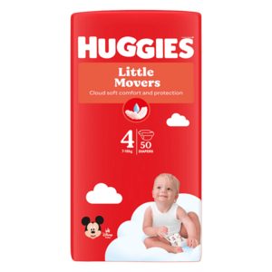 HUGGIES Little movers 4 dětské plenky 7-18 kg 50 kusů obraz
