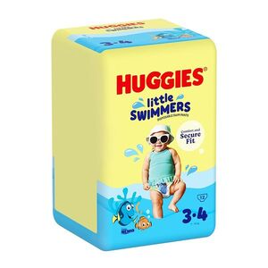 HUGGIES Plavací plenky little swimmers 3/4 plavecké kalhotky 12 kusů obraz