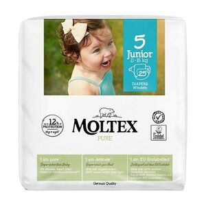 MOLTEX Plenky 5 pure junior 11-16 kg 25 kusů obraz