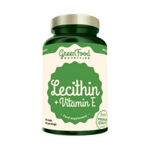 GREENFOOD NUTRITION Lecithin + vitamín E 90 kapslí obraz