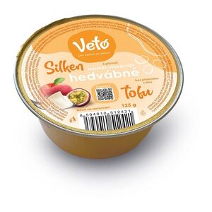 VETO Tofu hedvábné s příchutí broskev a maracuja 125 g obraz