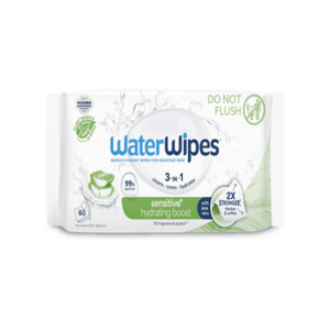 WATERWIPES Ubrousky vlhčené Hydrating clean with aloevera 3in1 60 kusů obraz