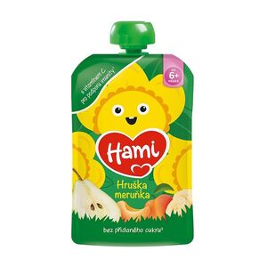 HAMI Kapsička jablko hruška banán meruňka 6m+ 100 g obraz