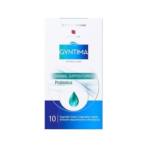 GYNTIMA Probiotica vaginální čípky 10 kusů obraz