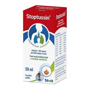 STOPTUSSIN 4 mg/ml + 100 mg/ml perorální kapky, roztok 50 ml obraz