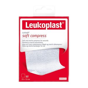 LEUKOPLAST Cutisoft Soft Compress S 7.5 x 7.5 cm 12 kusů obraz