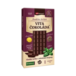 VITAHARMONY Vitačokoláda receptura A hořká 70 g obraz