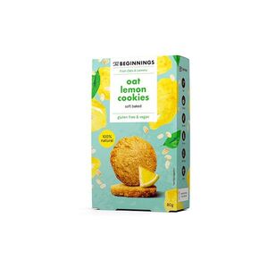 THE BEGINNINGS Sušenky ovesné proteinové s citronem 80 g obraz