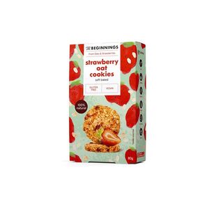 THE BEGINNINGS Sušenky ovesné proteinové s jahodami 80 g obraz