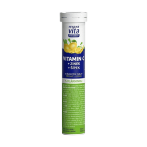 MAXI VITA Vitamin C + zinek a šípek 20 šumivých tablet obraz