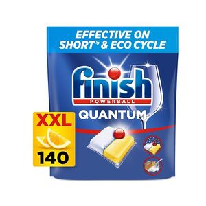 FINISH Quantum All in 1 kapsle do myčky nádobí Lemon 140 ks obraz