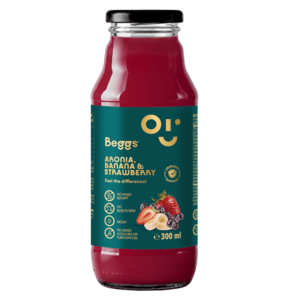 BEGGS Nápoj aronie, jablko, banán & jahoda 300 ml obraz