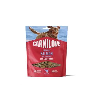 CARNILOVE Crunchy snack pamlsek pro psy losos s borůvkami 200 g obraz