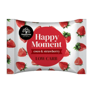 HAPPY MOMENT Kokosové kolečko s jahodami nízký obsah cukru 38 g obraz