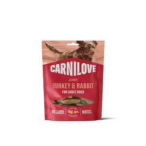 CARNILOVE Jerky turkey & rabbit sušené krůtí a králík pro psy 100 g obraz