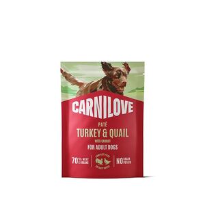 CARNILOVE Kapsička s paštikou pro psy krůta a křepelka s mrkví 300 g obraz