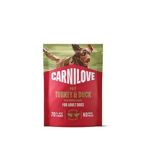 CARNILOVE Kapsička s paštikou pro psy krůta a kachna 300 g obraz