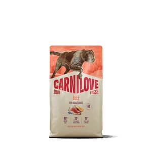 CARNILOVE True fresh dog dry granule s hovězím pro psy 4 kg obraz