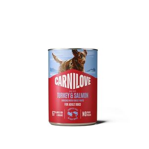 CARNILOVE Konzerva s paštikou pro psy losos a krůta 400 g obraz