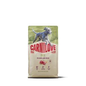 CARNILOVE True fresh granule kachní pro mladší velká plemena psů 4 kg obraz
