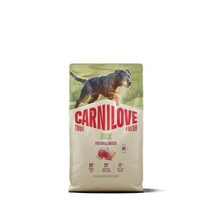 CARNILOVE True fresh dog granule kachní pro malá plemena psů 4 kg obraz