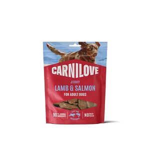 CARNILOVE Dog jerky lamb with salmon sušené jehněčí s lososem 100 g obraz
