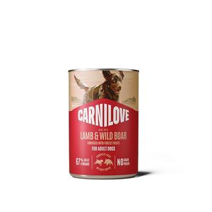 CARNILOVE Konzerva s paštikou pro psy jehněčí a divočák 400 g obraz