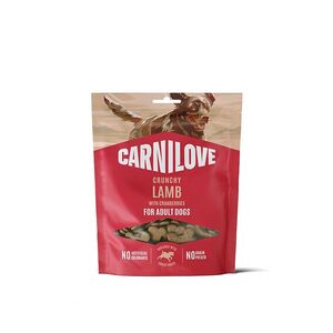 CARNILOVE Crunchy snack pamlsek pro psy jehněčí s brusinkami 200 g obraz