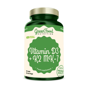 GREENFOOD NUTRITION Vitamin d3 + k2 mk-7 vital delta 90 kapslí obraz