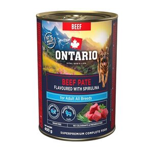 ONTARIO Konzerva adult hovězí pate s příchutí spiruliny 400 g obraz