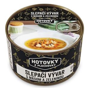 HOTOVKY Z PLECHOVKY Slepičí vývar s masem a zeleninou 4 porce obraz