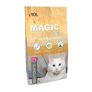 MAGIC CAT Kočkolit magic bentonite ultra white baby powder 10 litrů obraz