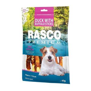 RASCO PREMIUM Pochoutka buvolí kůže obalená kachním masem tyčinky 80 g obraz